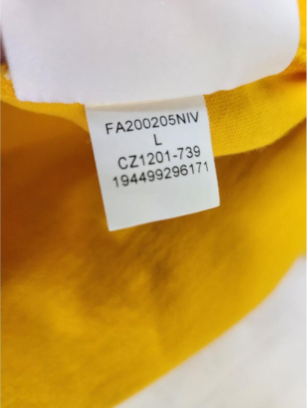 Jordan Jumpman TW 93 Graphic Men's Yellow Crew Neck Short Sleeve T-Shirt Size L - Picture 10 of 10